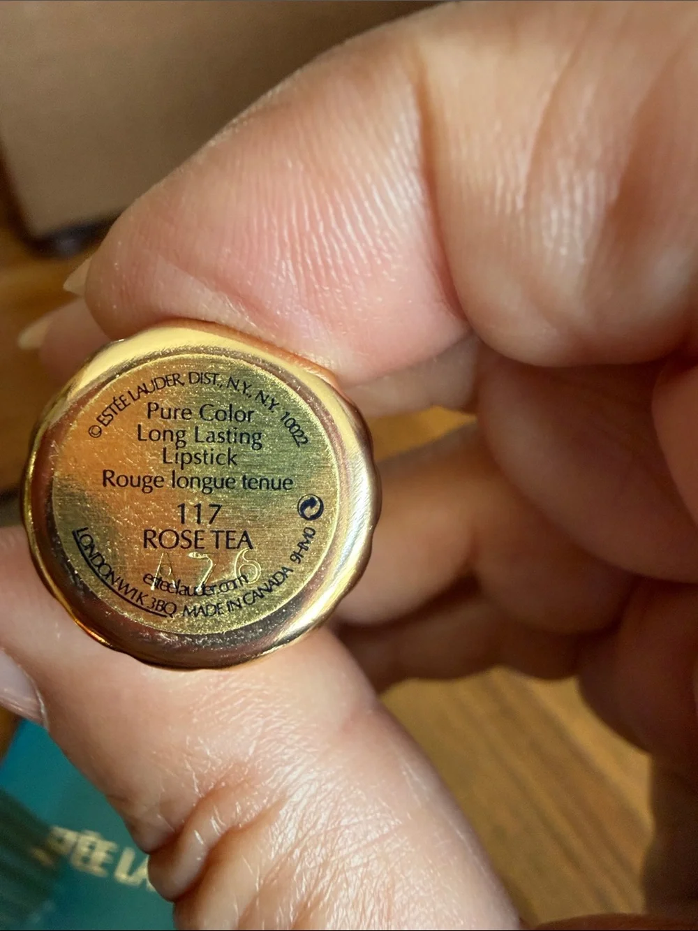NWOT Never Used EsteeLauderPureColorLongLastingLipstick ROSE TEA#117MadeInCanada